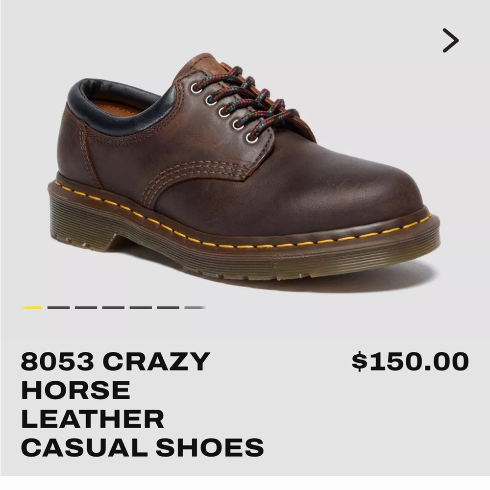 Brown Doc Martens 8053 Crazy Horse EUC